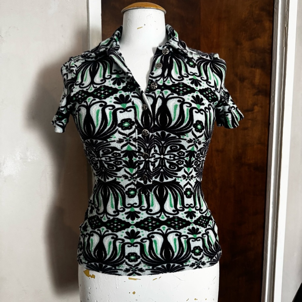 Tory Burch Terry cloth print  Button Down Shirt